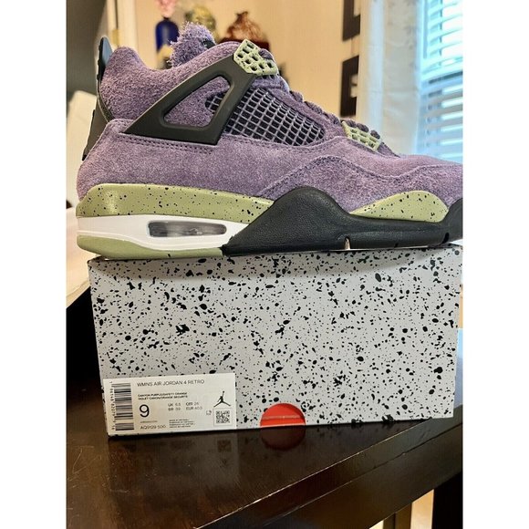 Jordan Shoes - Nike Air Jordan 4 Retro Womens SZ 9 Canyon Purple AQ9129-500 SHIP NOW